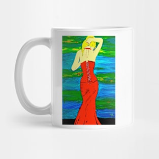 Woman In The Red Dress Mug